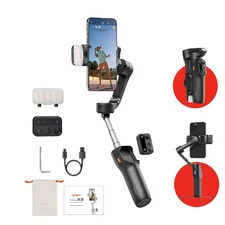 iSteady x3 Gimbal Stabilizer for iPhone, AI Tracker Stabilizer, 3-Axis Smartp...
