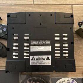 Sega Saturn MK-80000A Black Console with Controllers, Cables & Games. Tested