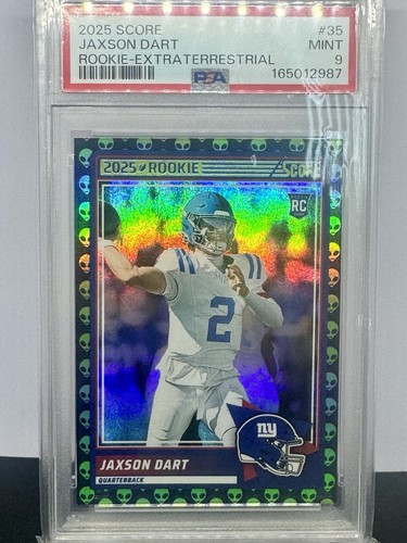 Jaxson Dart [Extraterrestrial] #35 2025 Panini Score Rookie card