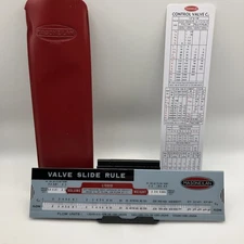 1962 Masoneilan Valve Slide Rule with Pouch and Control Valve Reference