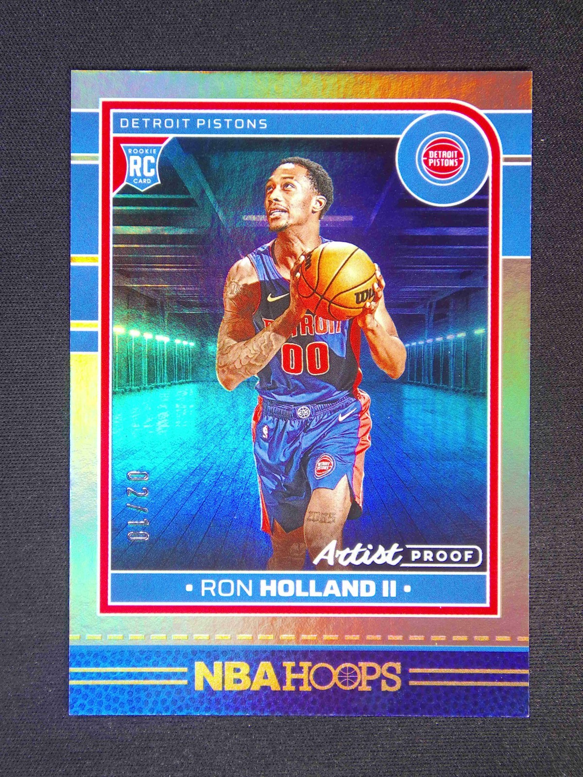 2024-25 Panini Hoops Ron Holland II #235 RC Rookie Artist Proof Gold /10