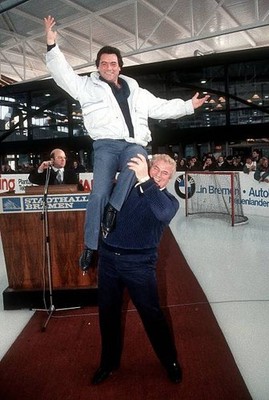 Hans Jurgen Baumler Hansi Roocks opening of the ice rink in Bremen- 1983 Photo