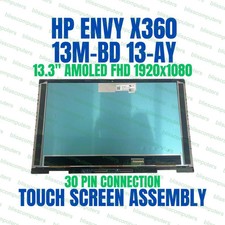 AMOLED Touch Screen Display Assembly 13.3" HP Envy X360 13M-BD1033DX 30 Pin