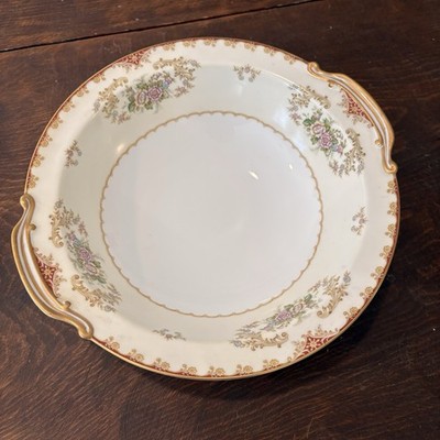 VTG Nortitake China Cardinal Rose Round Serving Bowl Occupied Japan 10inch