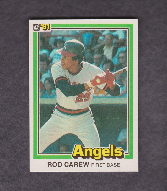 1981 Donruss Baseball Card #49 Rod Carew California Angels NMMT O/C Vintage