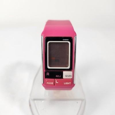 CASIO POPTONE LDF-52 ALARM CHRONOGRAPH PINK/BLACK SPORTS WOMEN'S WATCH 