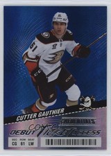 2024-25 Credentials Debut Ticket Access Blue /399 Cutter Gauthier #127 Rookie RC