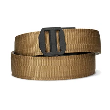 EDC ratcheting concealed Tactical Gun Belt Reinforced Fits 24"to 54"Coyote brown