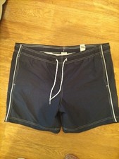 Mens Blue Harbour Size Large Navy With White Stitch Swim Shorts