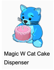 Webkinz Magic W Cat Cake Dispenser Virtual Code Only Promo Dispenser Year 10 20
