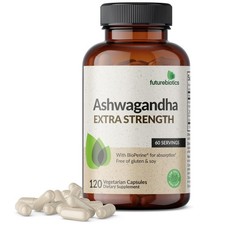 Ashwagandha Extra Strength Stress Mood Support with BioPerine - Non GMO For...