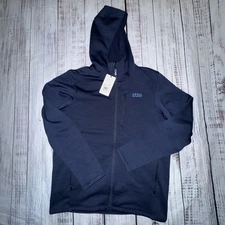 Stio Men's Glide Power Stretch Full Zip Hoodie Large Mountain Shadow $179