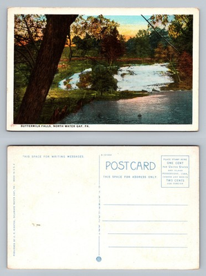 #ad North Water Gap PA Pennsylvania Buttermilk Falls View Card Vintage Postcard $0.99
