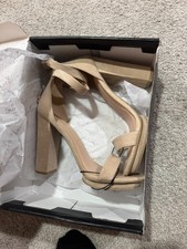 Windsor PRG PACE natural suede high heel shoes Size 8