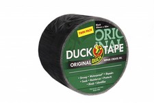 Duck Tape Original Twin Pack 50mm x 50m Black 0.35 per metre