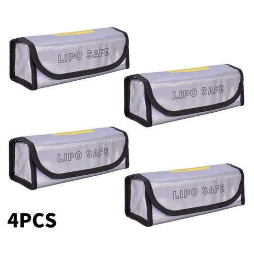 4x 185x75x60mm Tasche Explosionsgeschützte Lipo Battery Safe Tasche - Picture 1 of 12