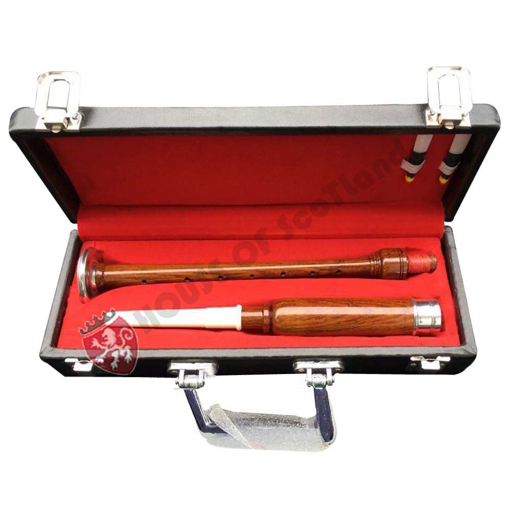 Great Highland Practice Chanter Brown, Black Silver Hard Case HS