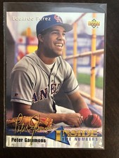 1993 Upper Deck Baseball Card #467 Eduardo Perez INside Numbers - Peter Gammons