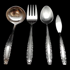 Oneida Northland Love Story Serving Set - Spoon Fork Ladle Stainless Steel Korea