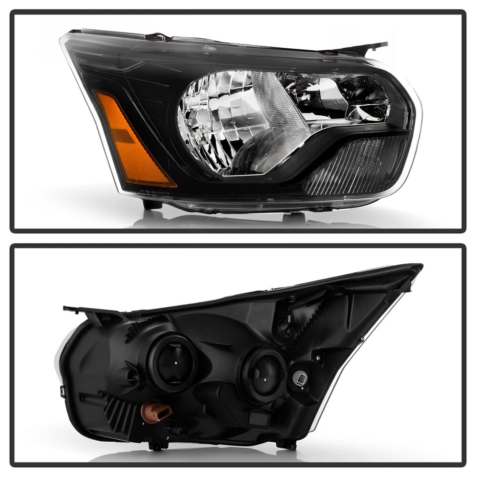 Faro halógeno negro Ford Transit 150 250 350 2015-2023 - pasajero Foto 3 de 4