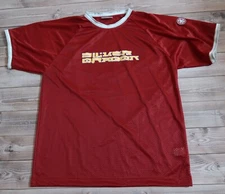 Identic Sports Silver Dragon Jersey Streetwear Y2K Casual Tee, Men`s Size L