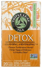 Triple Leaf Tea, Detox Tea, 20 teabags, Pack of 3