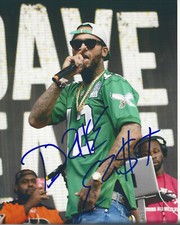 RAPPER DAVE EAST HAND SIGNED AUTHENTIC 8X10 PHOTO w/COA NEW YORK RAP
