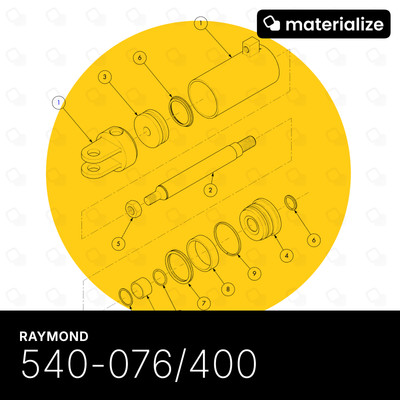 Raymond - 540-076/400, Ram Assembly (Bottlers Tilt)