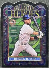 DEREK JETER 1997 Topps Gallery GALLERY OF HEROES STAINED GLASS ACETATE ! RARE !
