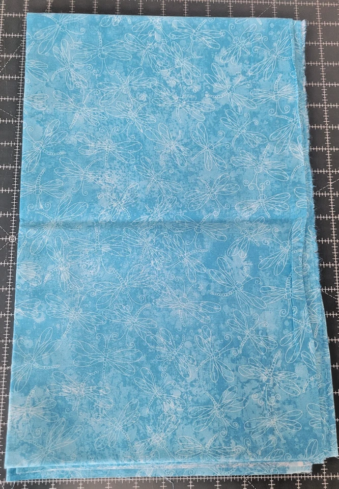 Dragonfly Blue Blender Cotton Fabric Traditions Tonal Tone-On-Tone 2 Yards - Image 2 of 4