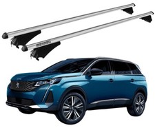 DACHTRÄGER FÜR PEUGEOT 5008 AB 2021- MIT DIEBSTAHLSICHERUNG SILBER MENABO RELING