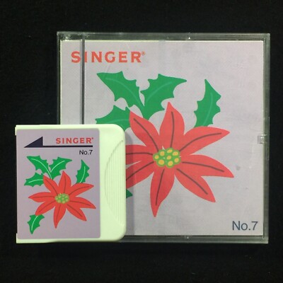 SINGER Christmas Embroidery Card #7 For Quantum XL100, XL150 And XL1000
