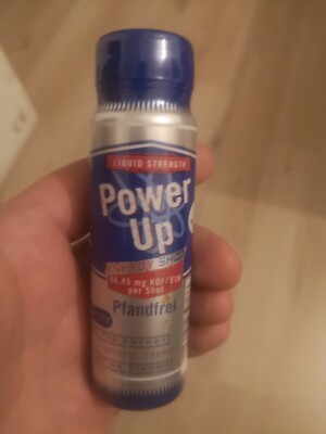 Energy Drink Shot. 1Stk Power Up Shot 65 ml voll