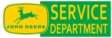 John Deere Tractors Service Department Metal Sign: 6x18" & Free Shipping
