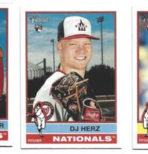 2025 Topps Heritage Washington Nationals DJ Herz Rookie card