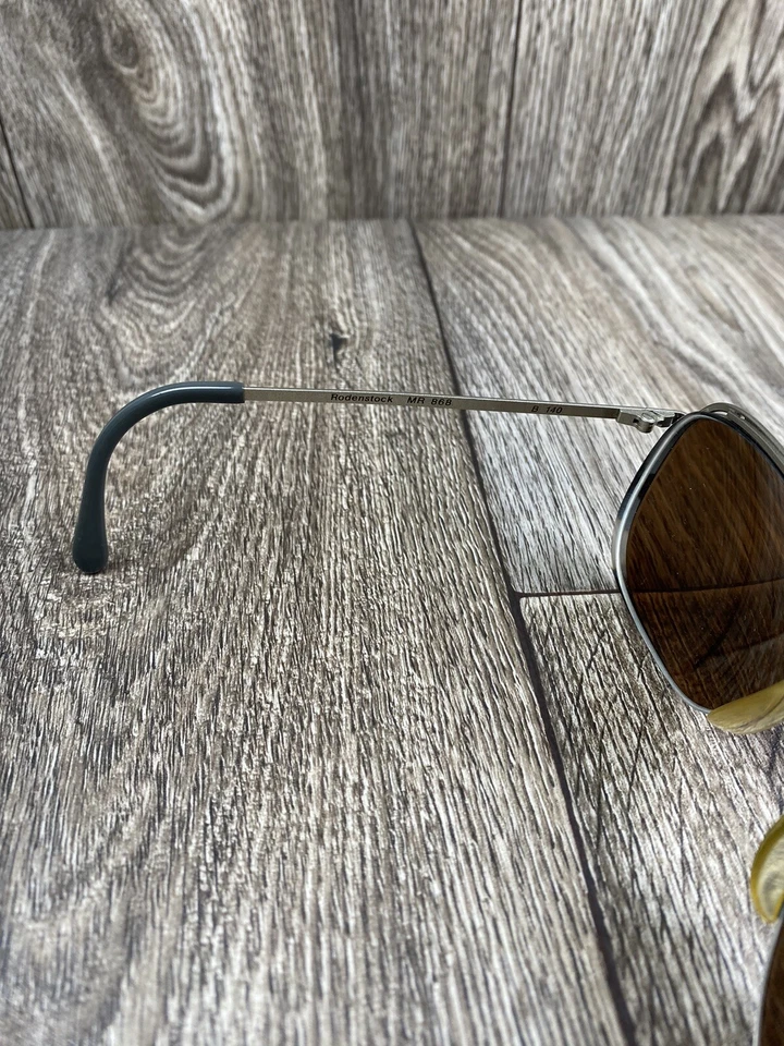 复古 Rodenstock 太阳镜飞行员 MR 868 仅银色镜框 — 第 4/4 张图片