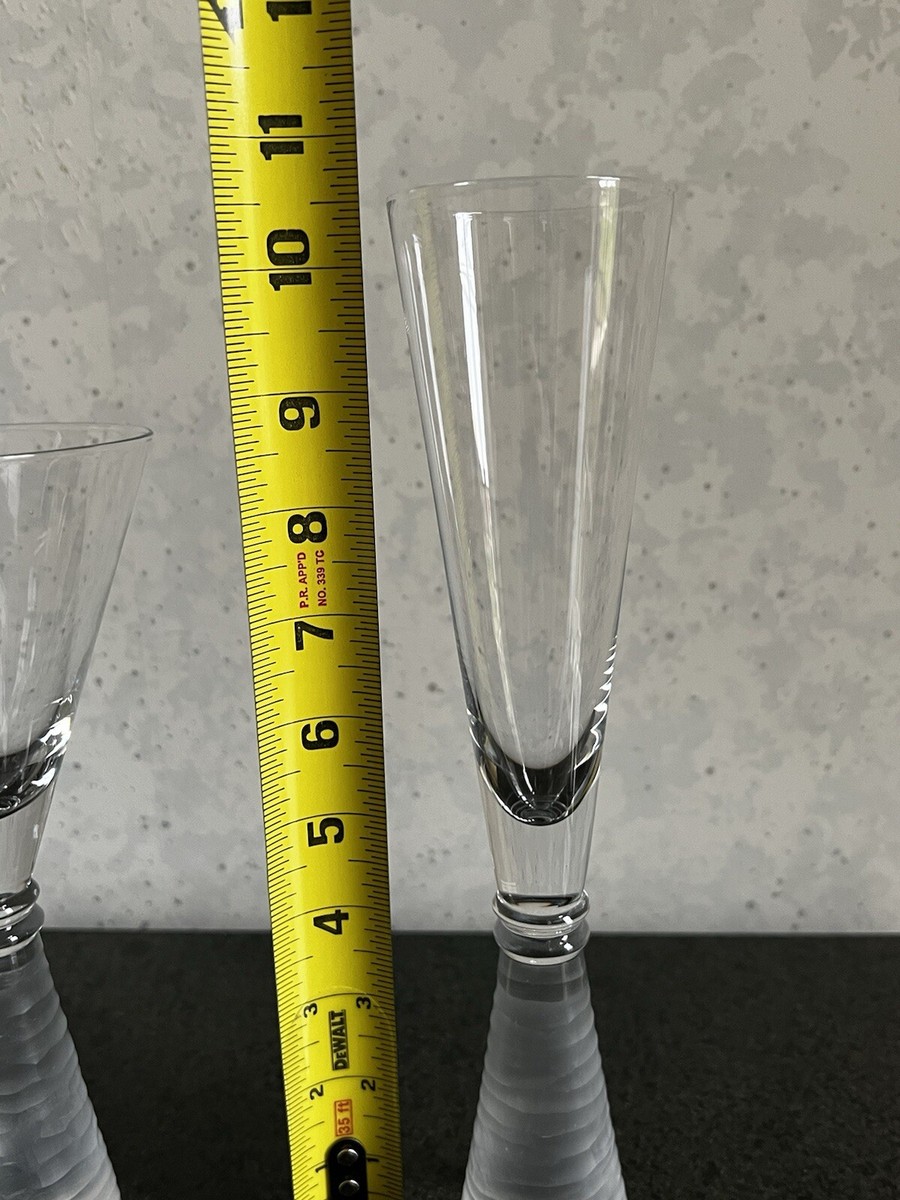 クラスティ　Frosted KrustyO's Vintage Toyo Glass Shell 3D Etched Gilded Clear Frosted 5 pc