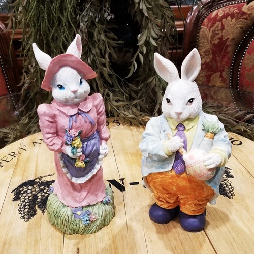 Vintage Mr. And Mrs. Easter Bunny