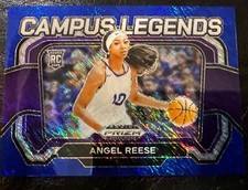 2024 Prizm Draft Angel Reese Campus Legends FOTL Blue Shimmer 4/19 RC LSU Tigers
