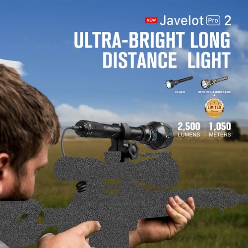 Olight Javelot Pro 2 | 2500 Lumens Ultra-Bright Hunting Torch with Long Throw - Picture 2 of 19