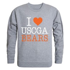 United States US Coast Guard Academy Bears USCGA I Love Crewneck Sweatshirt