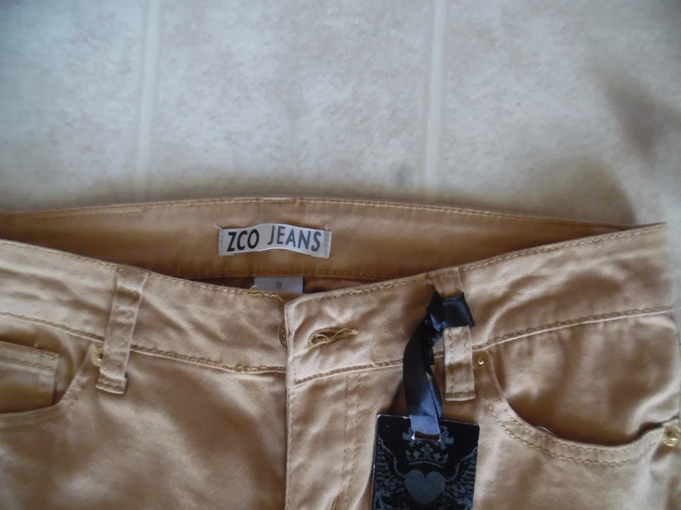 Pantalón Zco Jeans Camel Pierna Ajustada Mujer Junior Talla 9 Foto 2 de 3