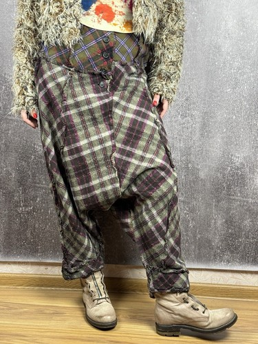 Avant-garde Rundholz Dip Check Harem Pants Gothic Grunge - Picture 5 of 18