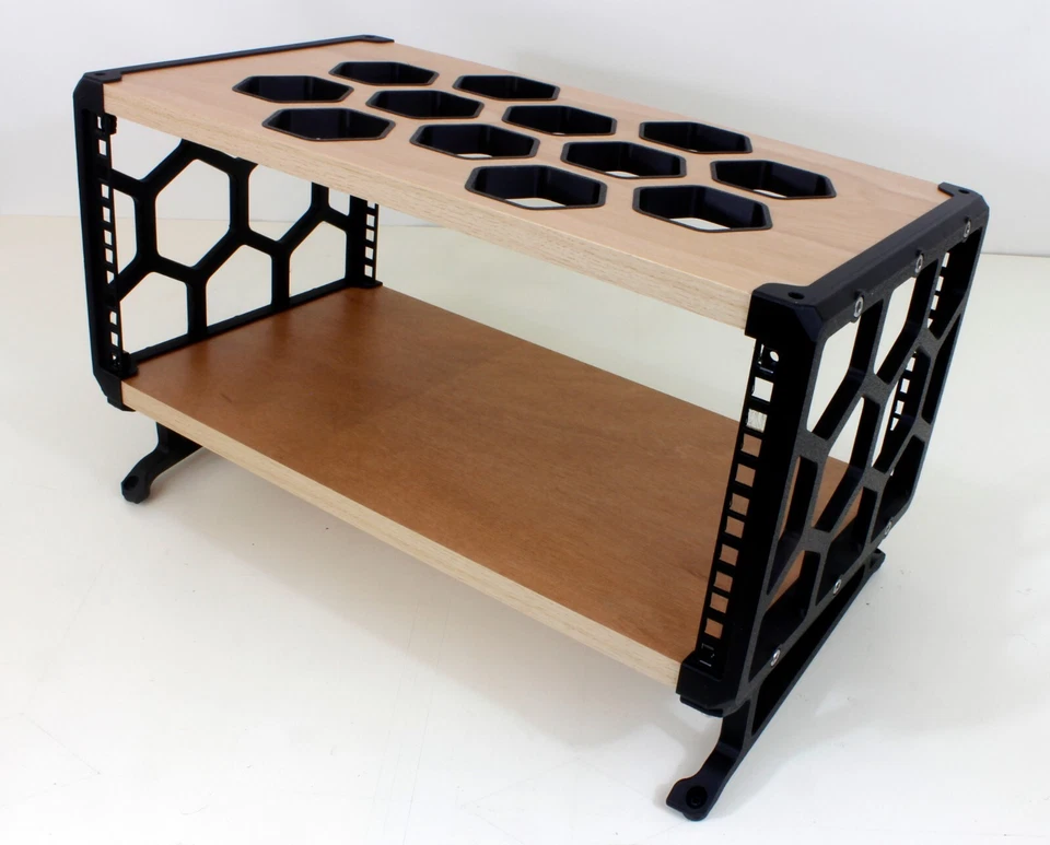 19" 4U DESKTOP STUDIO RACK POD CASE CABINET COMMS MEDIA AUDIO EQUIPMENT HYPLA - Image 2 of 4