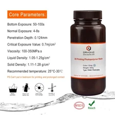  ERYONE Water Washable 3D Printer Rapid Resin 395-405nm UV Curing Photopolymer f