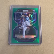 2022 Panini Prizm Green Prizm #55 Dylan Coleman RC Royals A-51