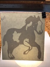 Horse Running Western BIG - WHITE - Sticker Vinyl Decal - MM4.1475