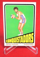 Gene Moore Topps ABA Basketball Card 1972-73 #201 EX