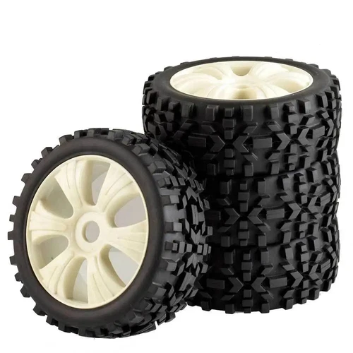 4pcs 1/8 Rc Buggy Off-Road Wheels & Tires Set For Kyosho Inferno Neo - Mp9 Hsp - Picture 5 of 18