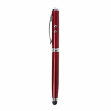 4 In 1  Pointer Stylus Pen Touch Screen Ballpoint for IPhone IPad Tablet PC RED